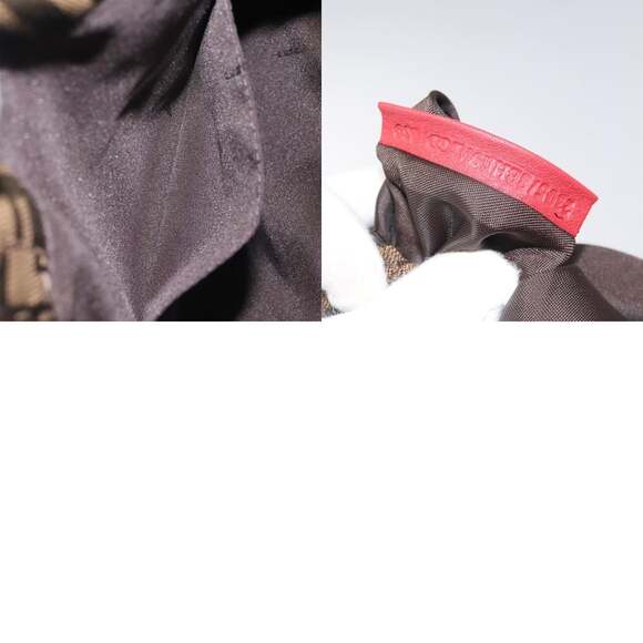 FENDI Zucca Canvas Hand Bag Sequin Black Brown - Picture 12 of 12